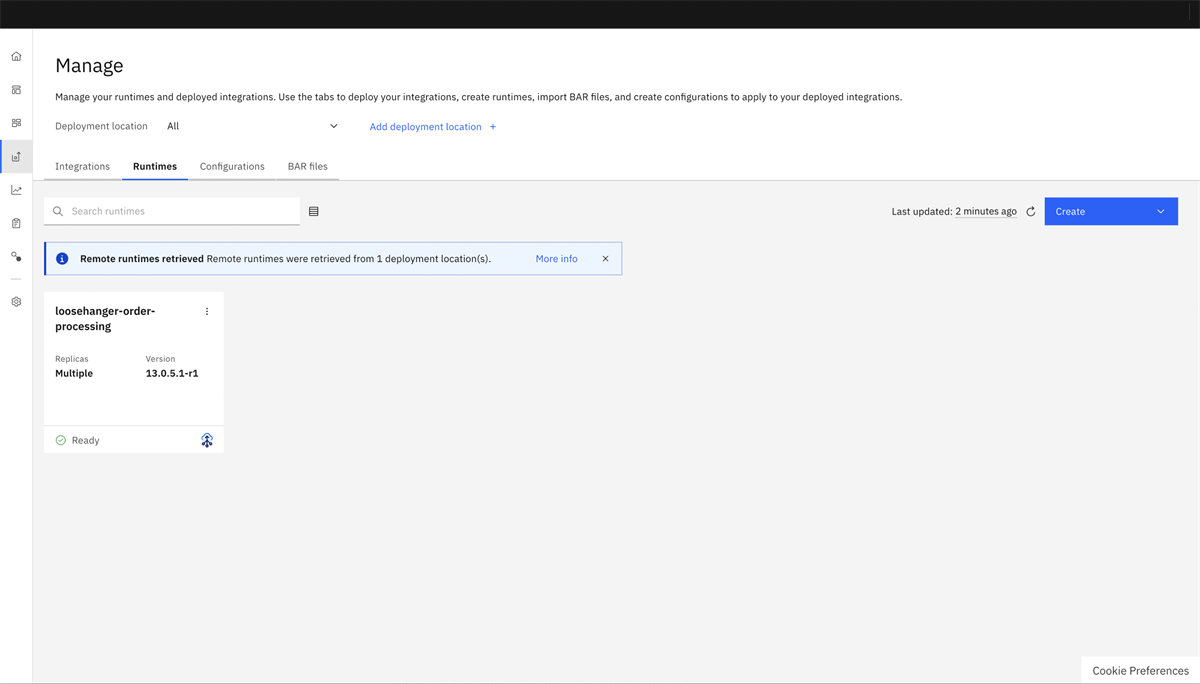 This page provides tools for managing and deploying your integrations.